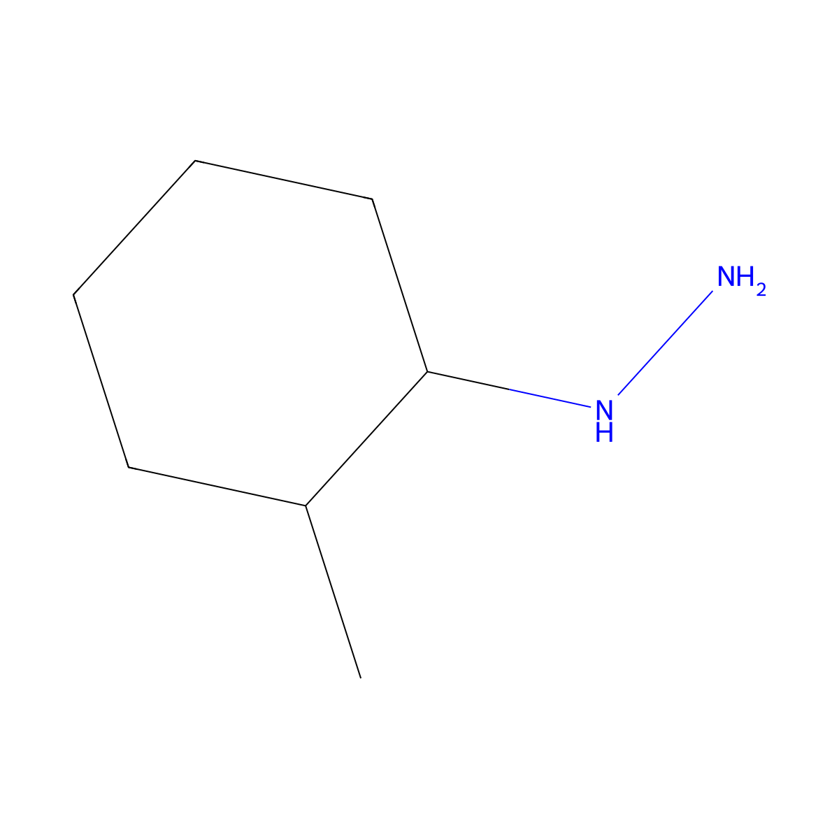 (2-Methylcyclohexyl)hydrazine molecular structure, CAS 45659-67-4