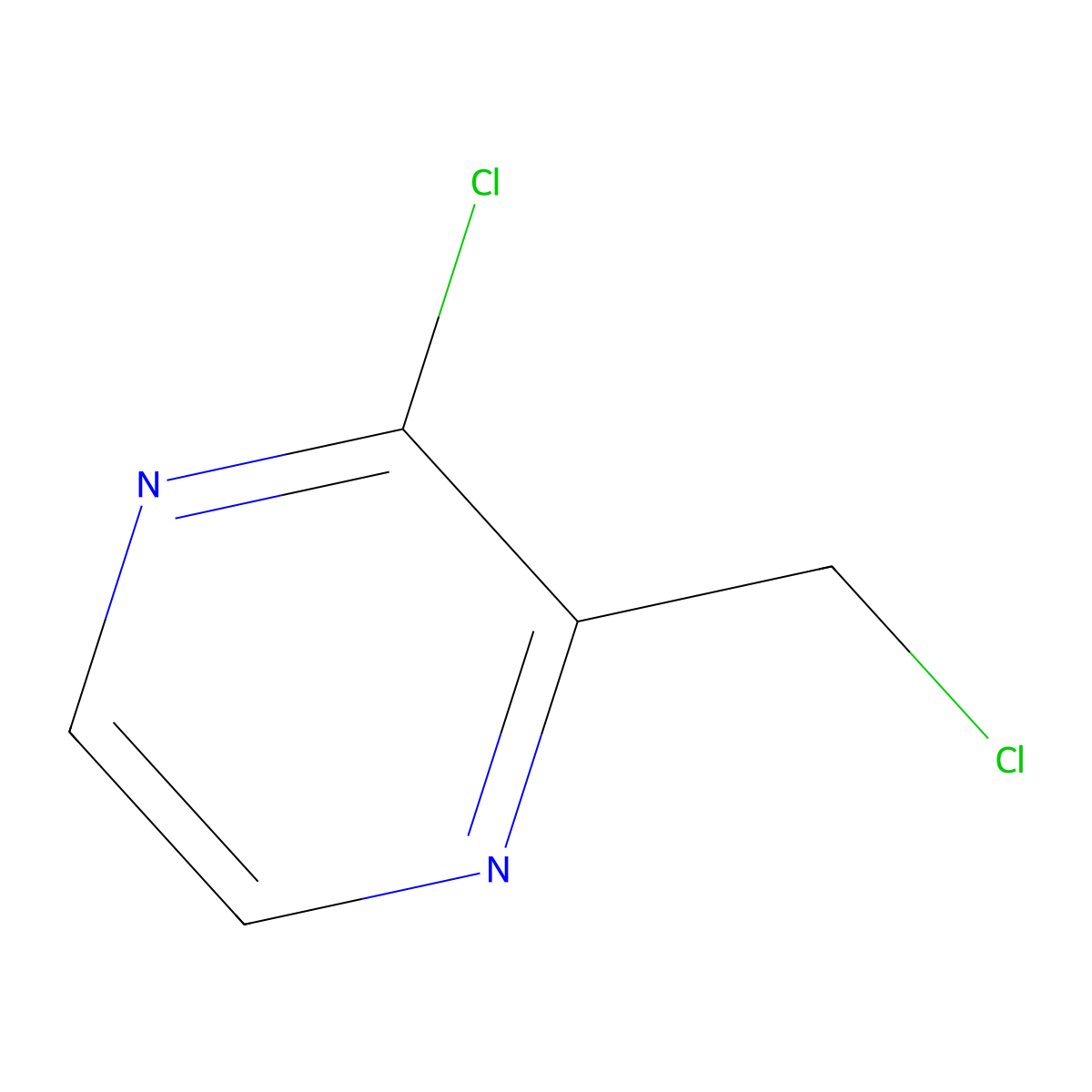 2-Chloro-3-(chloromethyl)pyrazine molecular structure, CAS 45660-95-5
