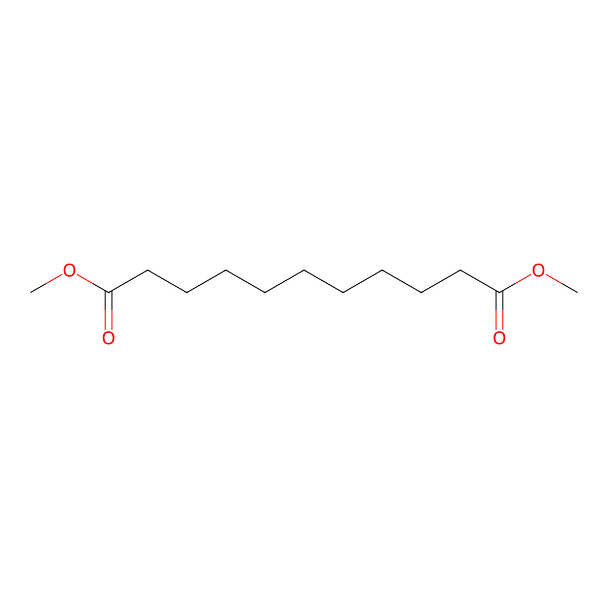 Dimethyl undecanedioate molecular structure, CAS 4567-98-0