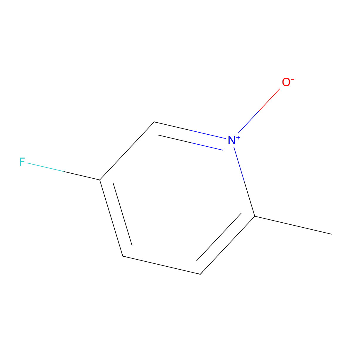 5-Fluoro-2-methylpyridine 1-oxide molecular structure, CAS 45673-79-8