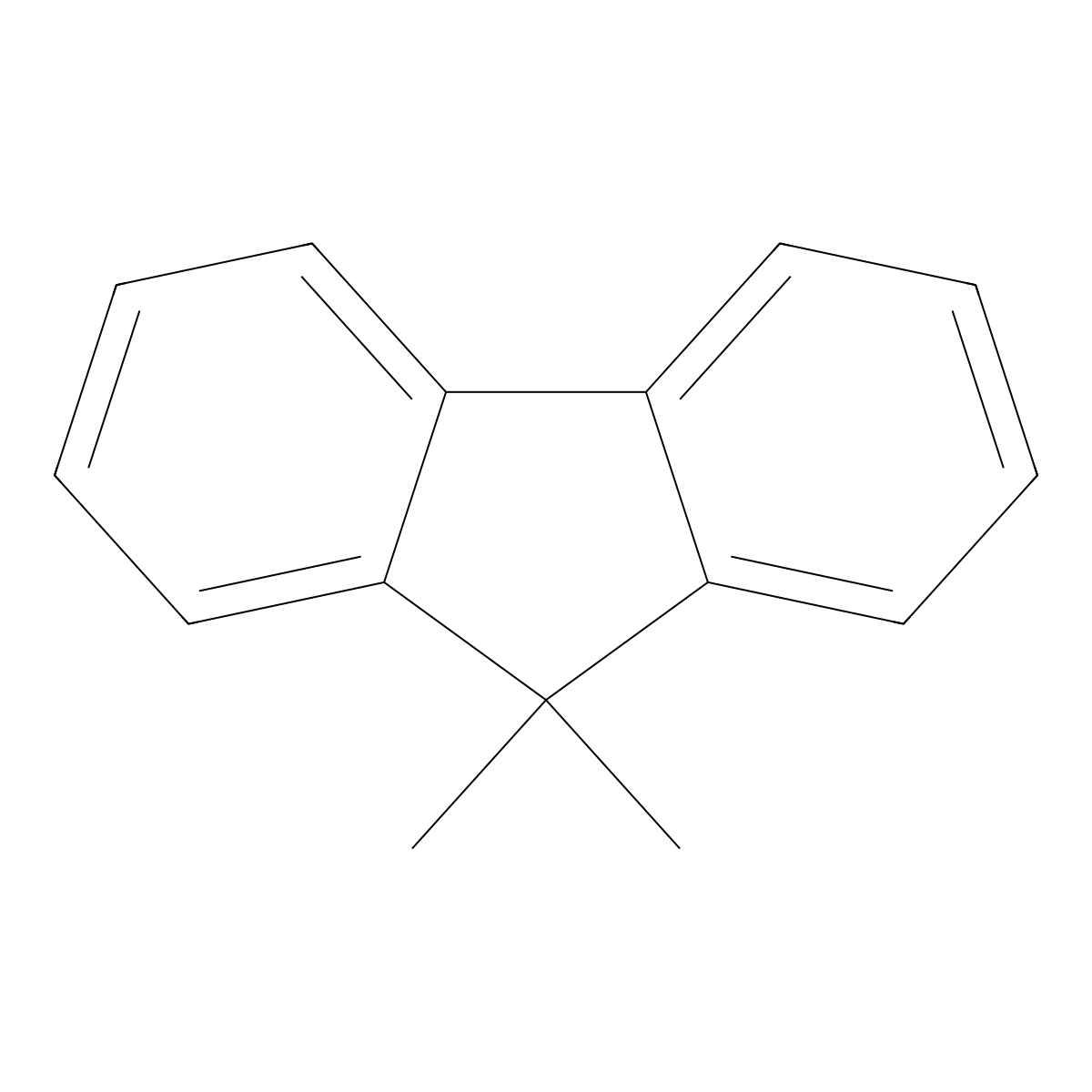 9,9-Dimethylfluorene molecular structure, CAS 4569-45-3