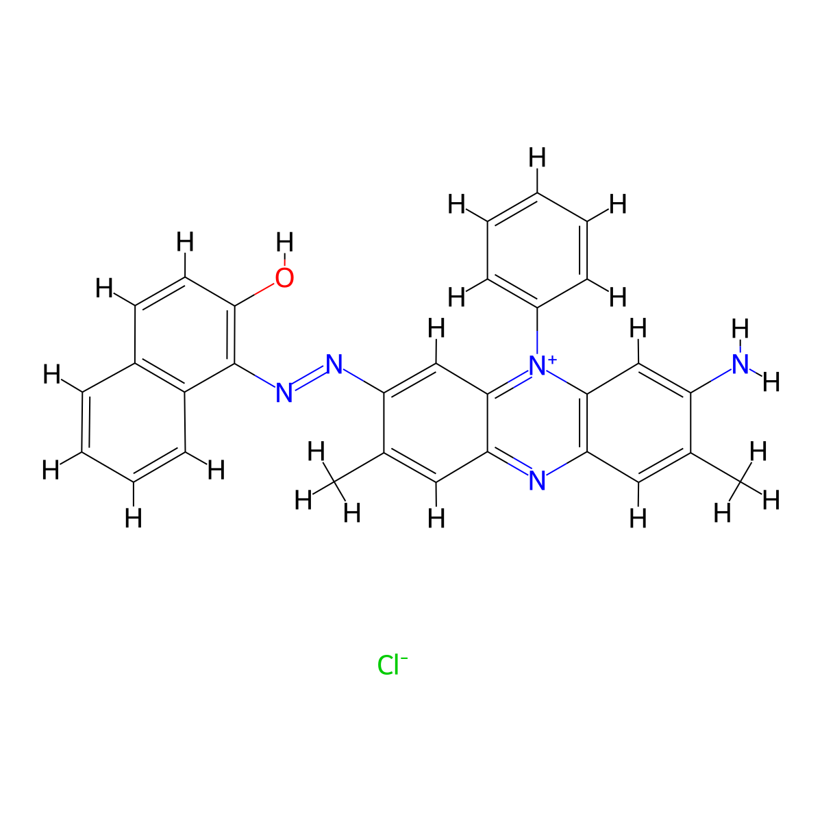 Basic Blue 16 molecular structure, CAS 4569-88-4