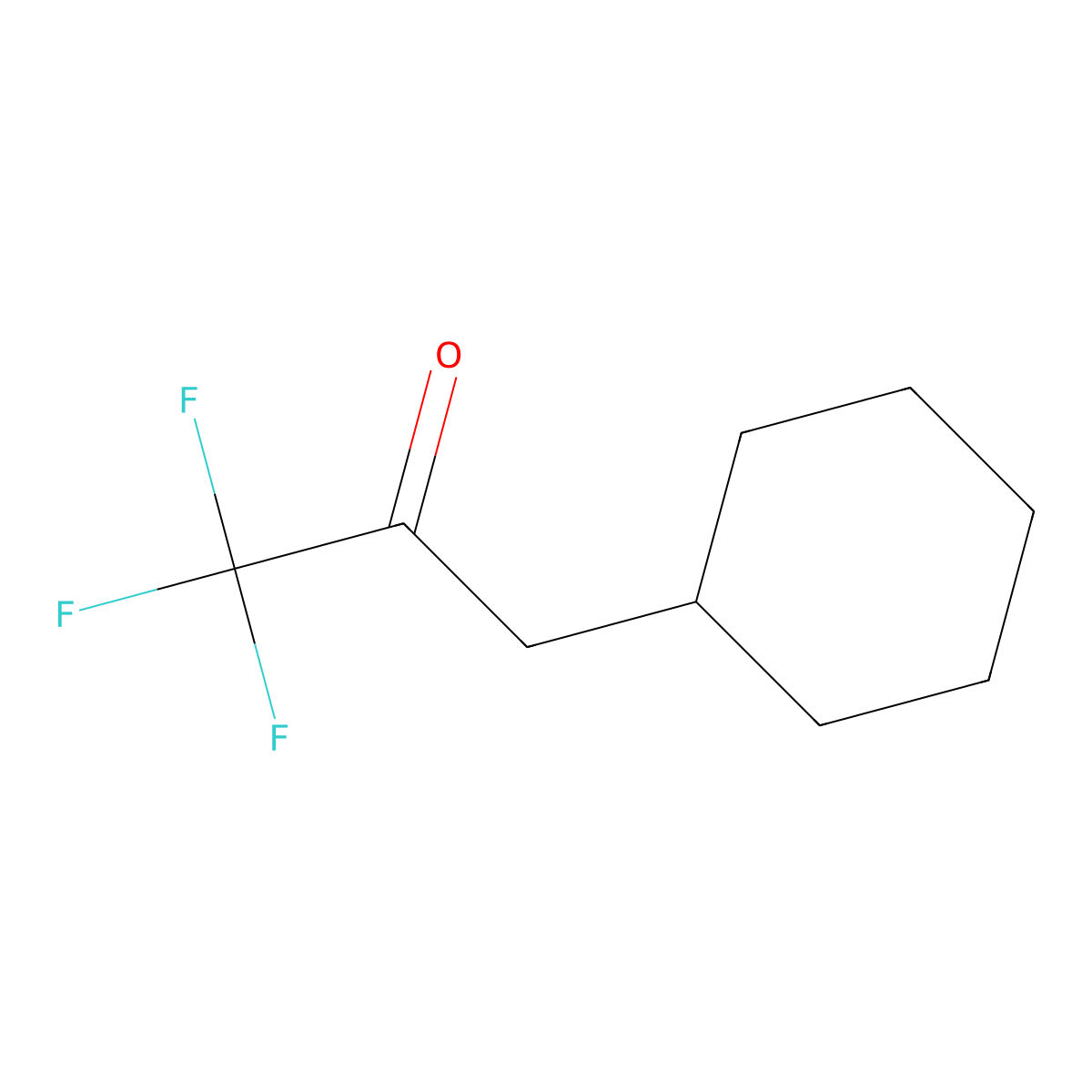 Cyclohexyltrifluoroacetone molecular structure, CAS 457-49-8