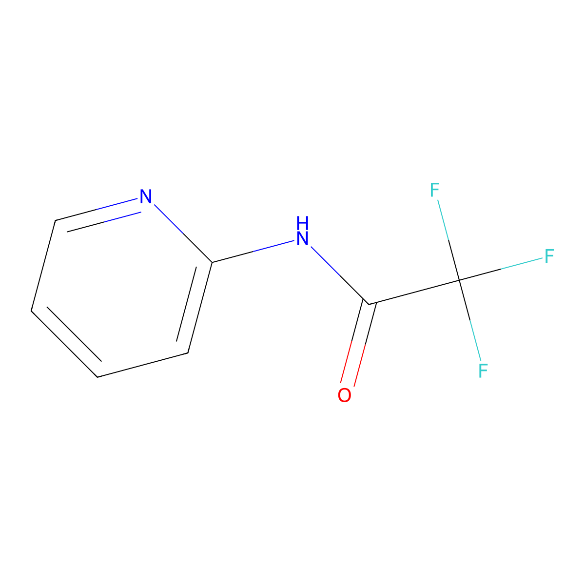 2,2,2-trifluoro-N-(pyridin-2-yl)acetamide molecular structure, CAS 457-50-1