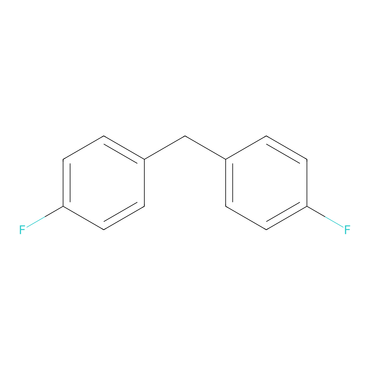 1,1'-Methylenebis[4-fluorobenzene] molecular structure, CAS 457-68-1