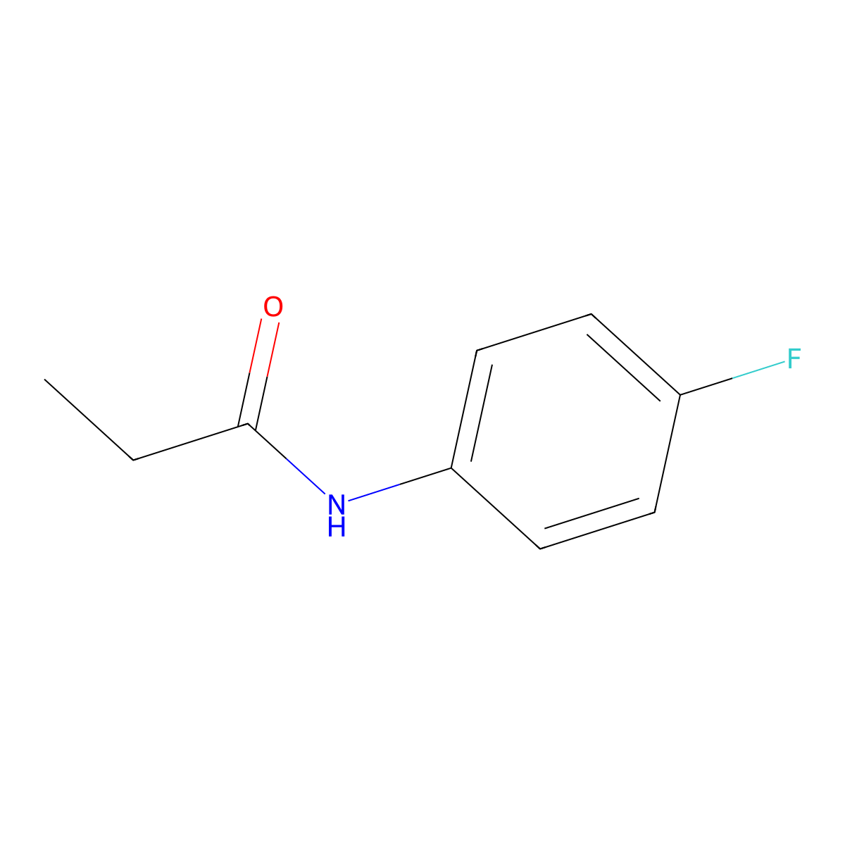 4'-Fluoropropionanilide molecular structure, CAS 457-74-9