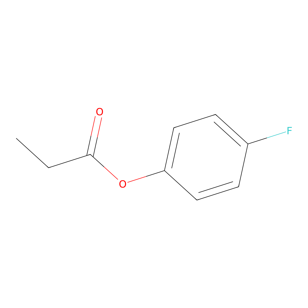 4-Fluorophenyl propionate molecular structure, CAS 457-75-0