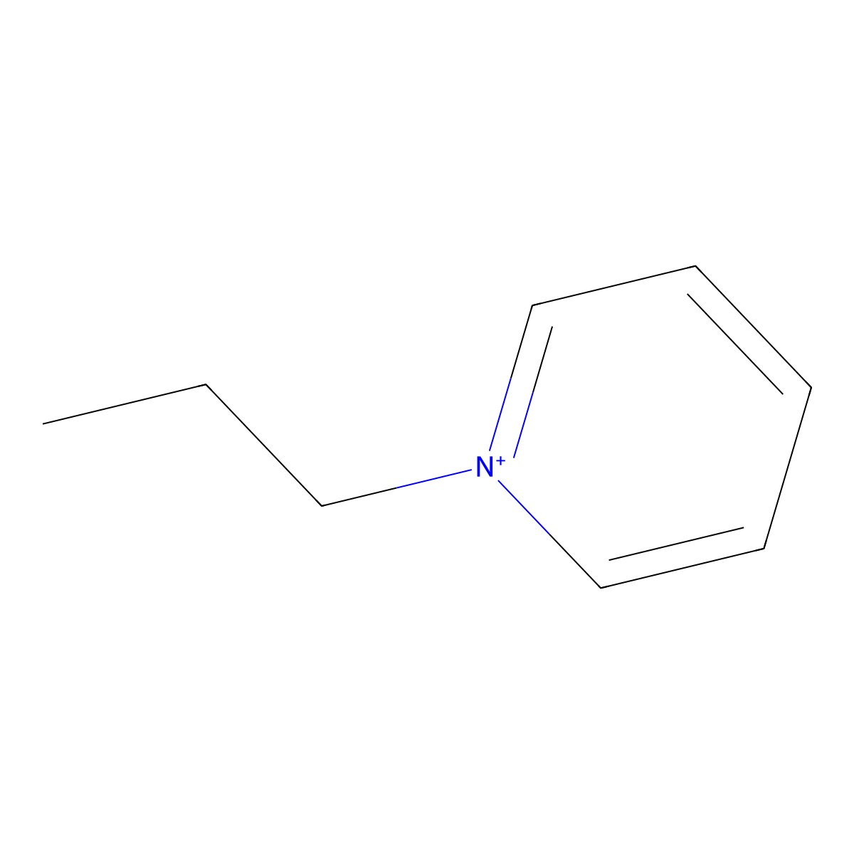 1-Propylpyridin-1-ium molecular structure, CAS 45705-28-0