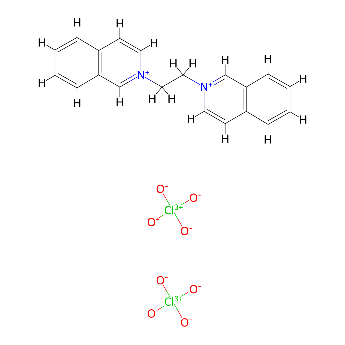 2-[2-(Isoquinolin-2-ium-2-yl)ethyl]isoquinolin-2-ium diperchlorate molecular structure, CAS 457052-96-9