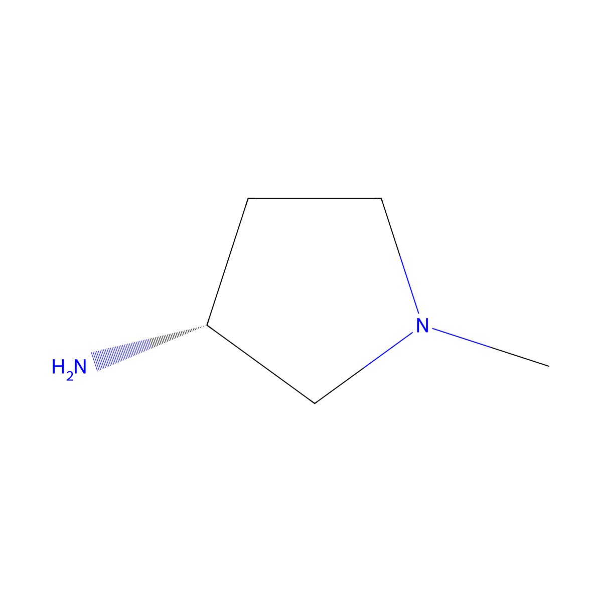 (3R)-3-Amino-1-methylpyrrolidine molecular structure, CAS 457097-75-5