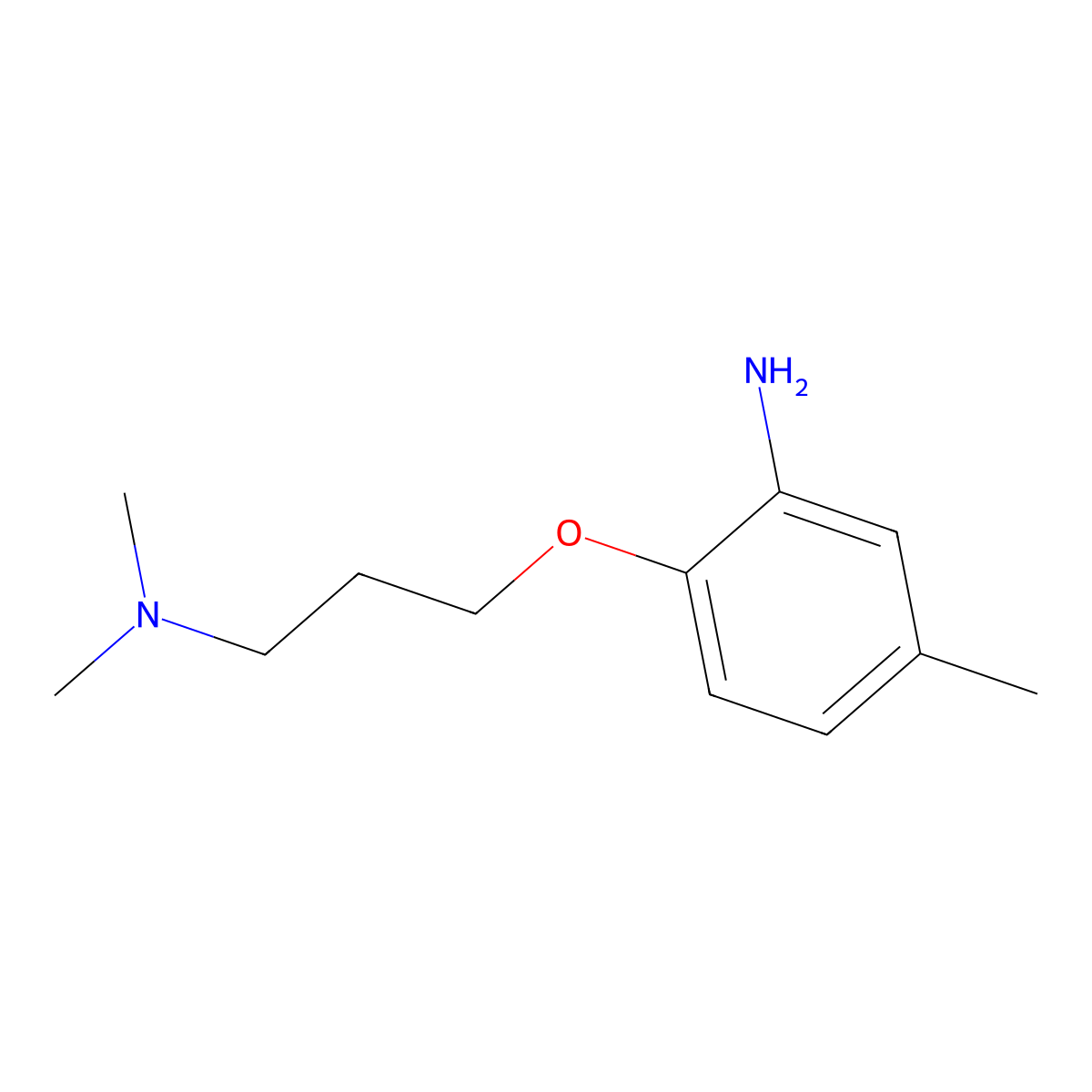 N-[3-(2-Amino-4-methylphenoxy)propyl]-N,N-dimethylamine molecular structure, CAS 457098-40-7