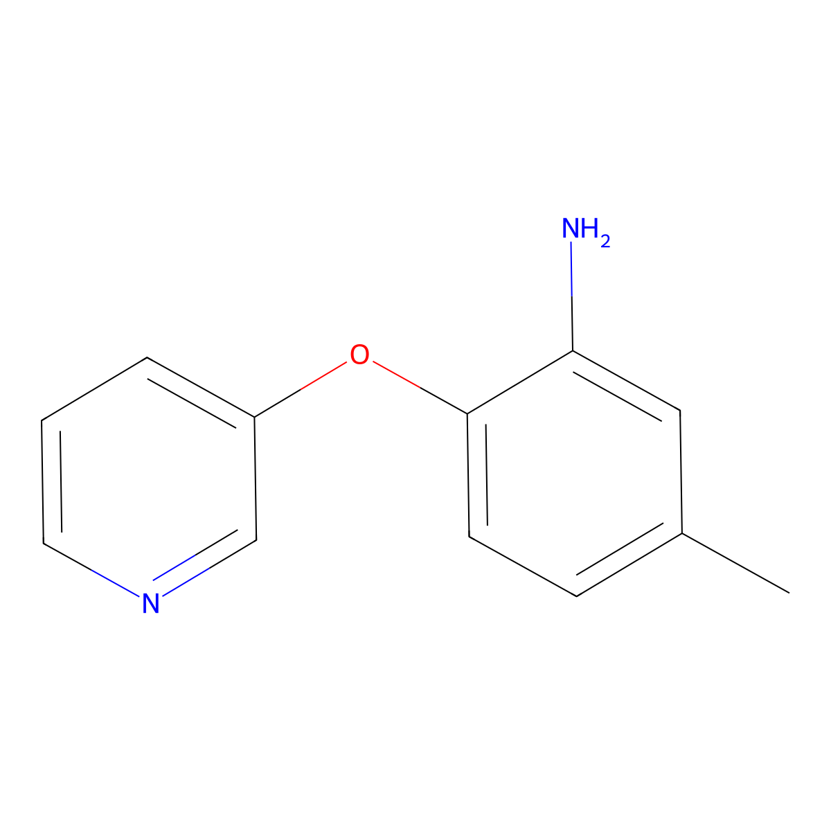 5-Methyl-2-(3-pyridinyloxy)aniline molecular structure, CAS 457099-14-8