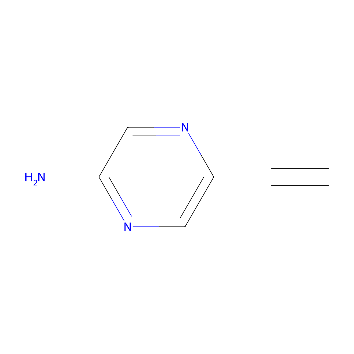 5-Ethynylpyrazin-2-amine molecular structure, CAS 457099-42-2