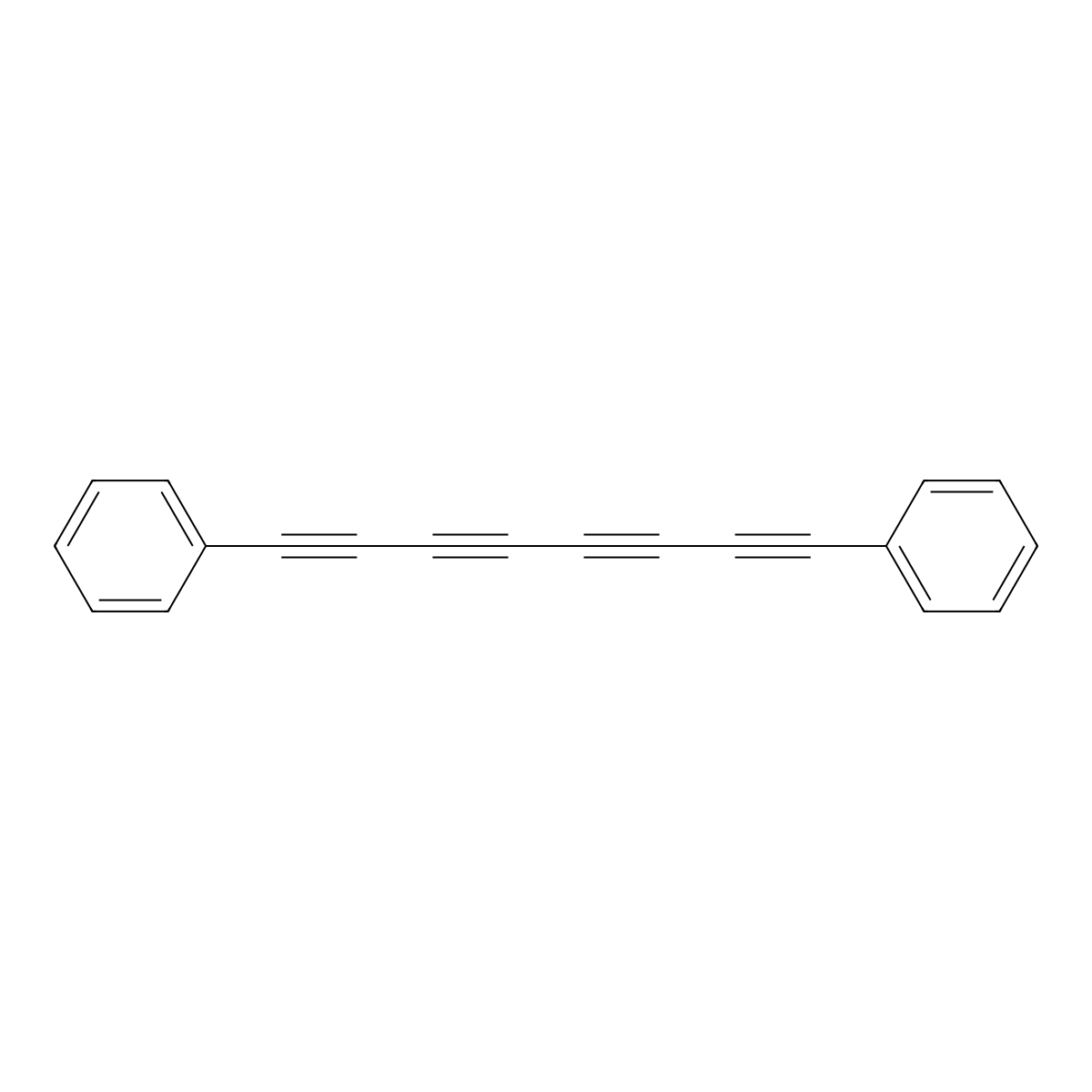 Benzene, 1,1'-(1,3,5,7-octatetrayne-1,8-diyl)bis- molecular structure, CAS 4572-12-7