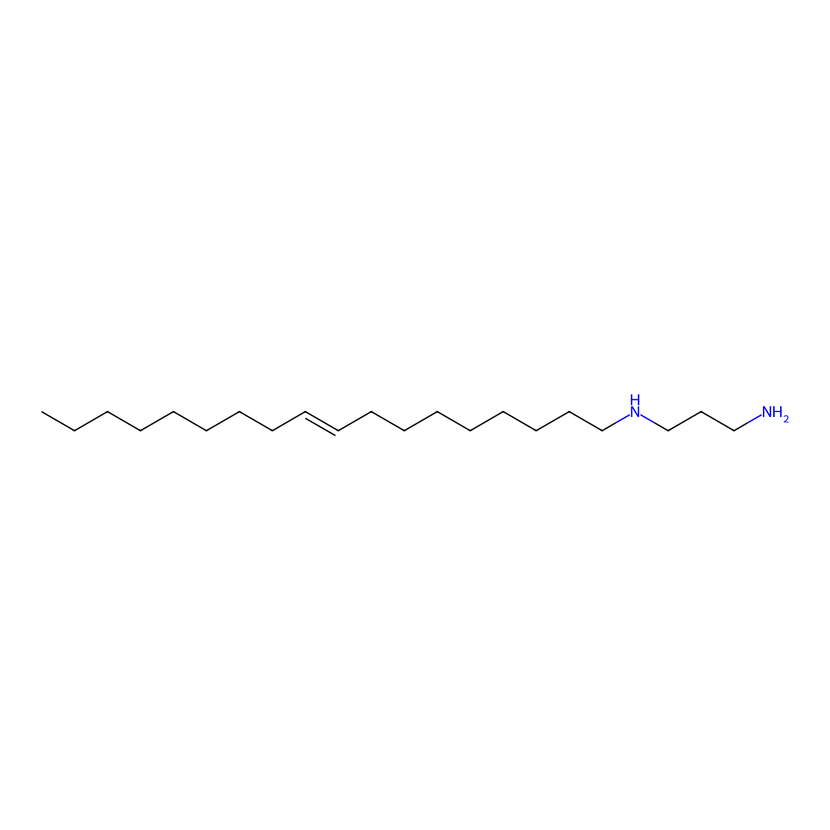 1,3-Propanediamine, N-9-octadecenyl- molecular structure, CAS 4573-44-8