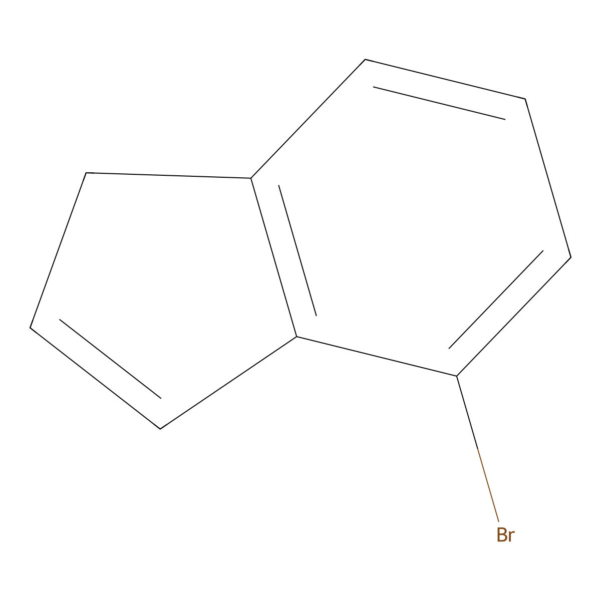 4-Bromo-1H-indene molecular structure, CAS 45738-35-0