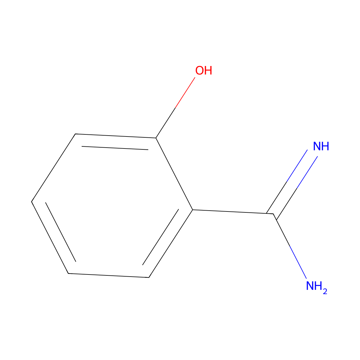 Hydroxybenzamidine molecular structure, CAS 45744-18-1