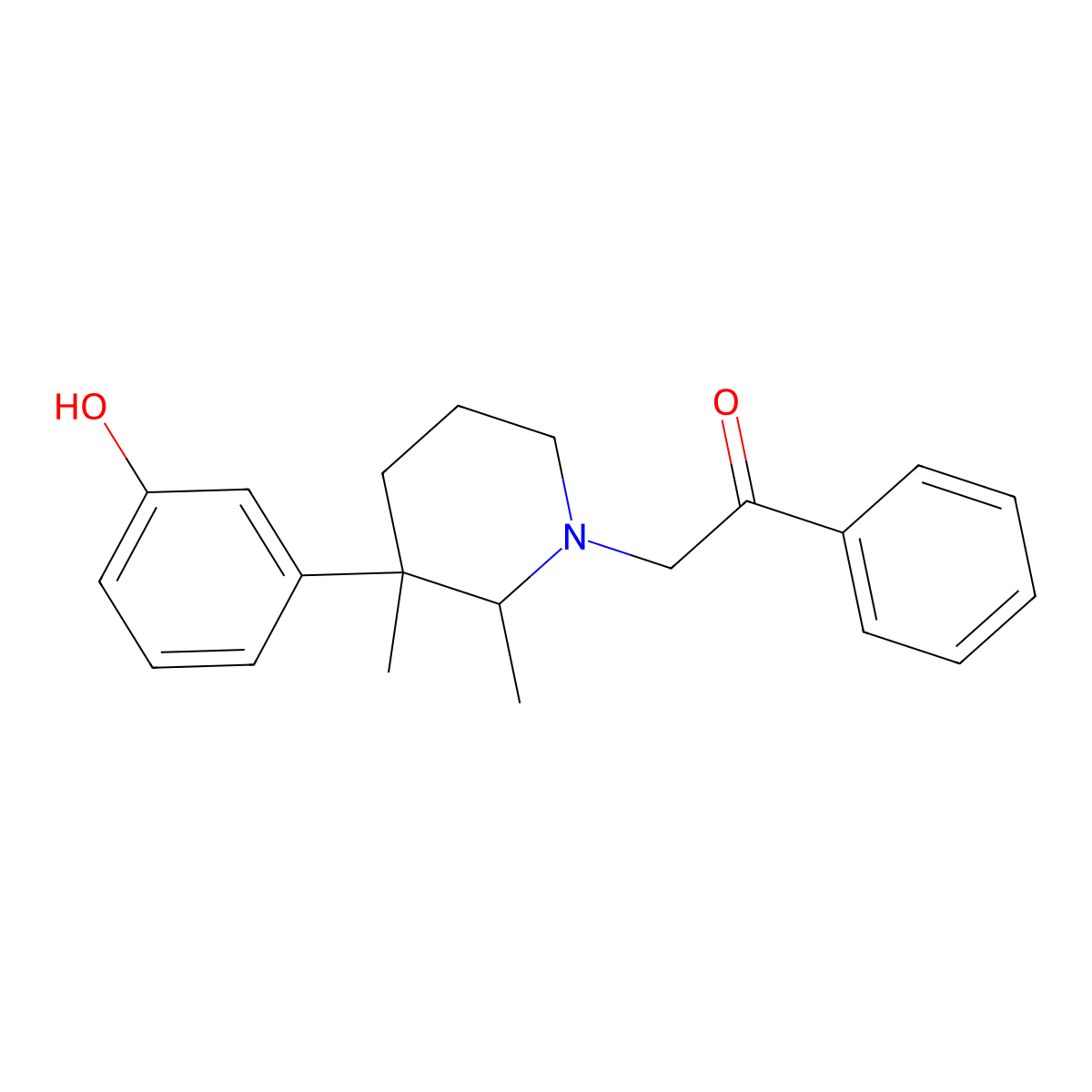 Myfadol molecular structure, CAS 4575-34-2
