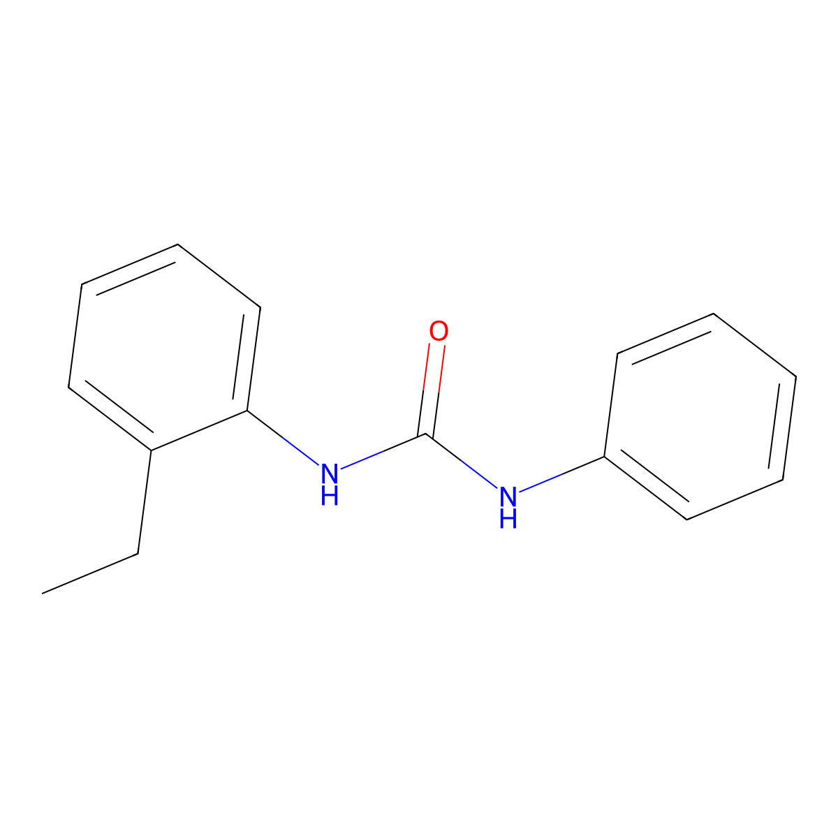 1-(2-Ethylphenyl)-3-phenylurea molecular structure, CAS 4575-37-5