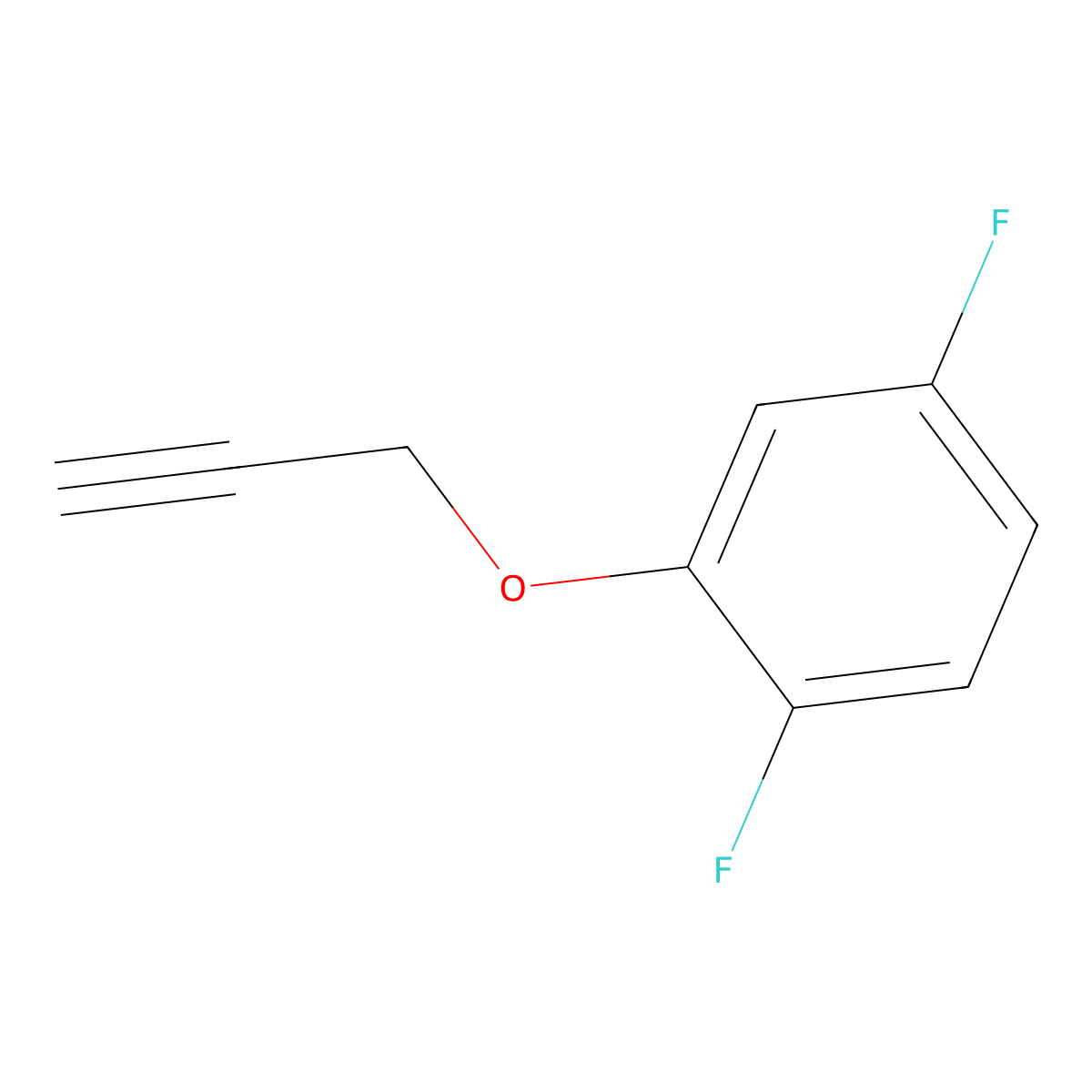 1,4-Difluoro-2-(prop-2-yn-1-yloxy)benzene molecular structure, CAS 457628-36-3
