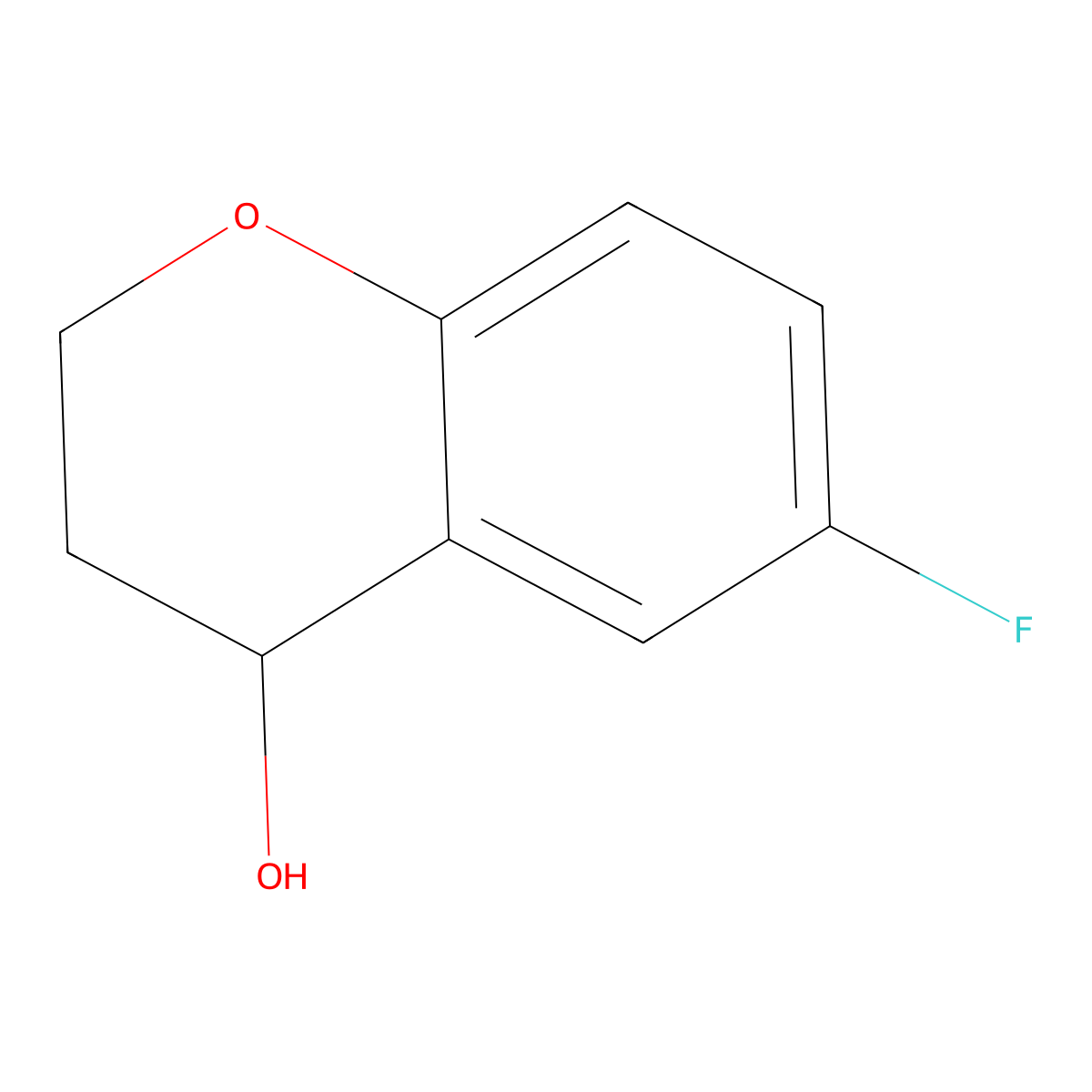 6-Fluorochroman-4-ol molecular structure, CAS 457628-46-5