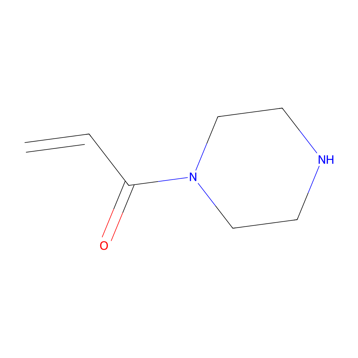 1-(Piperazin-1-yl)prop-2-en-1-one molecular structure, CAS 45764-34-9