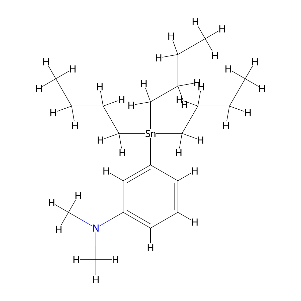 N,N-Dimethyl-3-(tributylstannyl)aniline molecular structure, CAS 457644-72-3