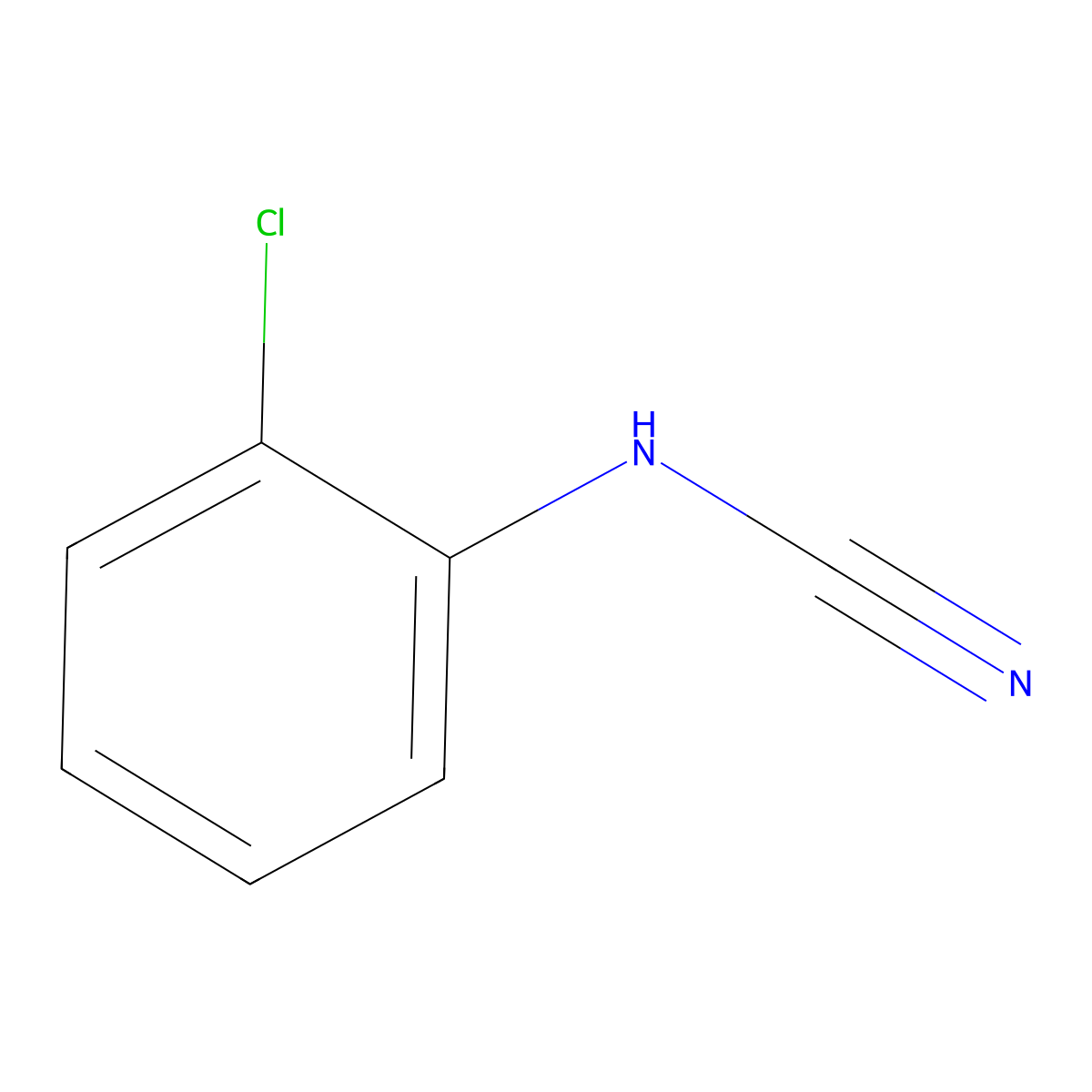 O-Chlorophenylcyanamide molecular structure, CAS 45765-25-1