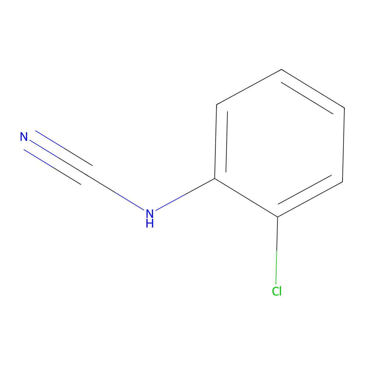 O-Chlorophenylcyanamide molecular structure, CAS 45765-25-1