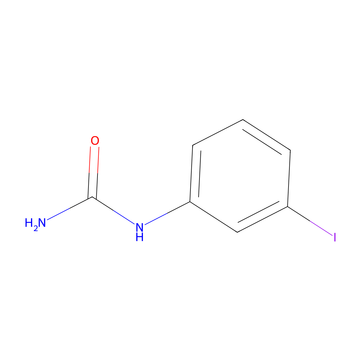 (3-Iodophenyl)urea molecular structure, CAS 457658-05-8
