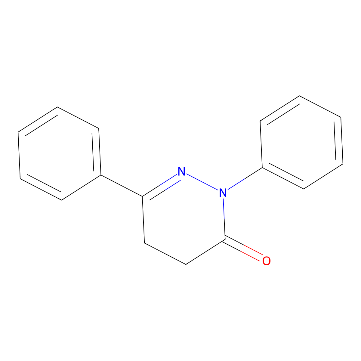 2,6-diphenyl-4,5-dihydropyridazin-3(2H)-one molecular structure, CAS 4578-59-0