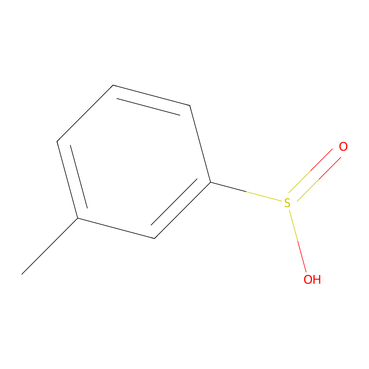 3-Methylbenzene-1-sulfinic acid molecular structure, CAS 45788-94-1