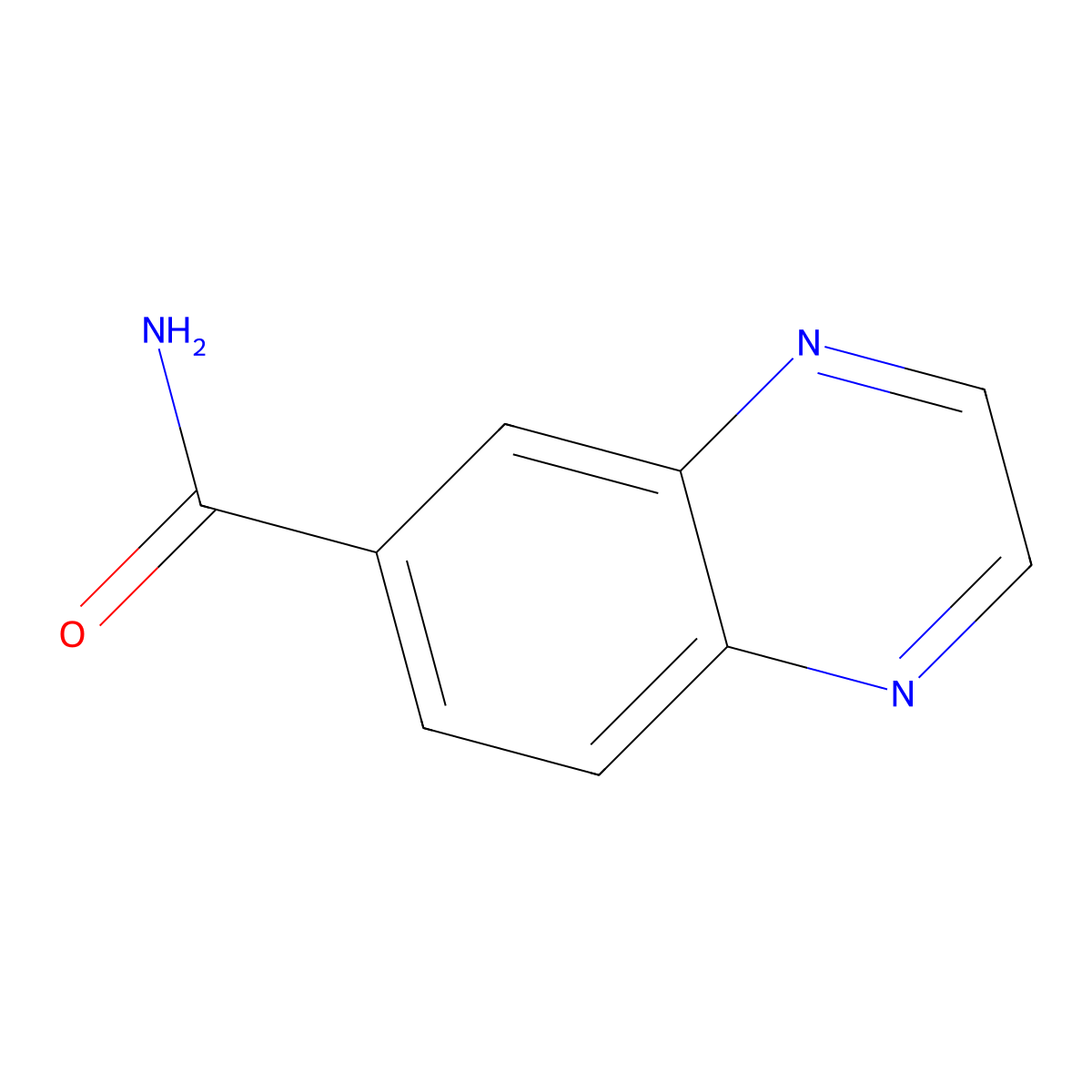 Quinoxaline-6-carboxamide molecular structure, CAS 457882-95-0