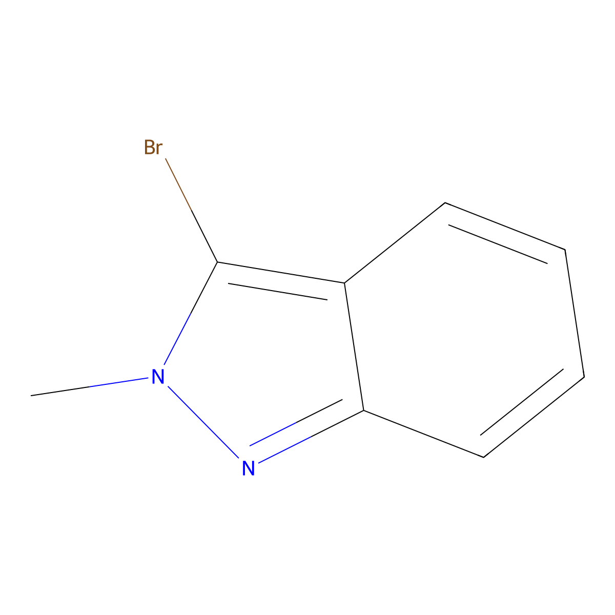 3-bromo-2-methyl-2H-indazole molecular structure, CAS 457891-25-7