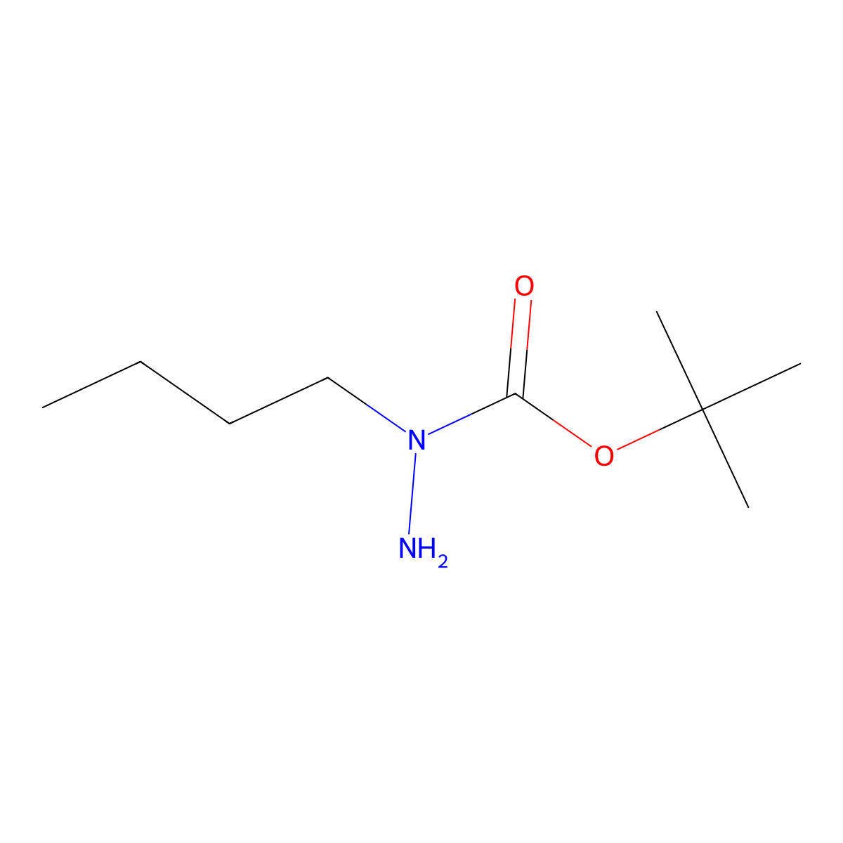 tert-Butyl 1-butylhydrazine-1-carboxylate molecular structure, CAS 457897-22-2