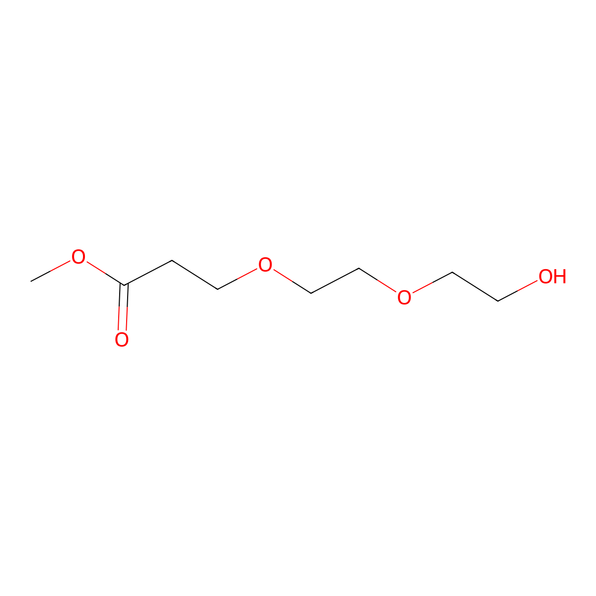 Methyl 3-[2-(2-hydroxyethoxy)ethoxy]propanoate molecular structure, CAS 457897-73-3