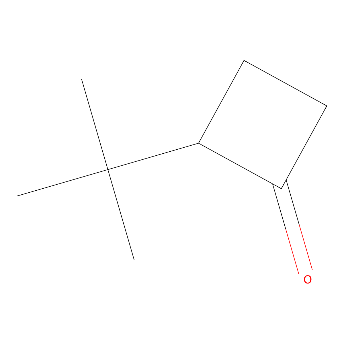 2-tert-Butylcyclobutan-1-one molecular structure, CAS 4579-31-1