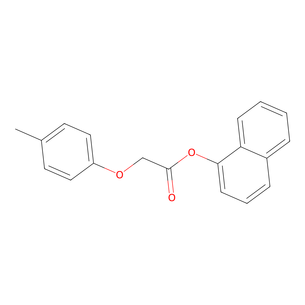 Naphthyl 2-(4-methylphenoxy)acetate molecular structure, CAS 457923-28-3