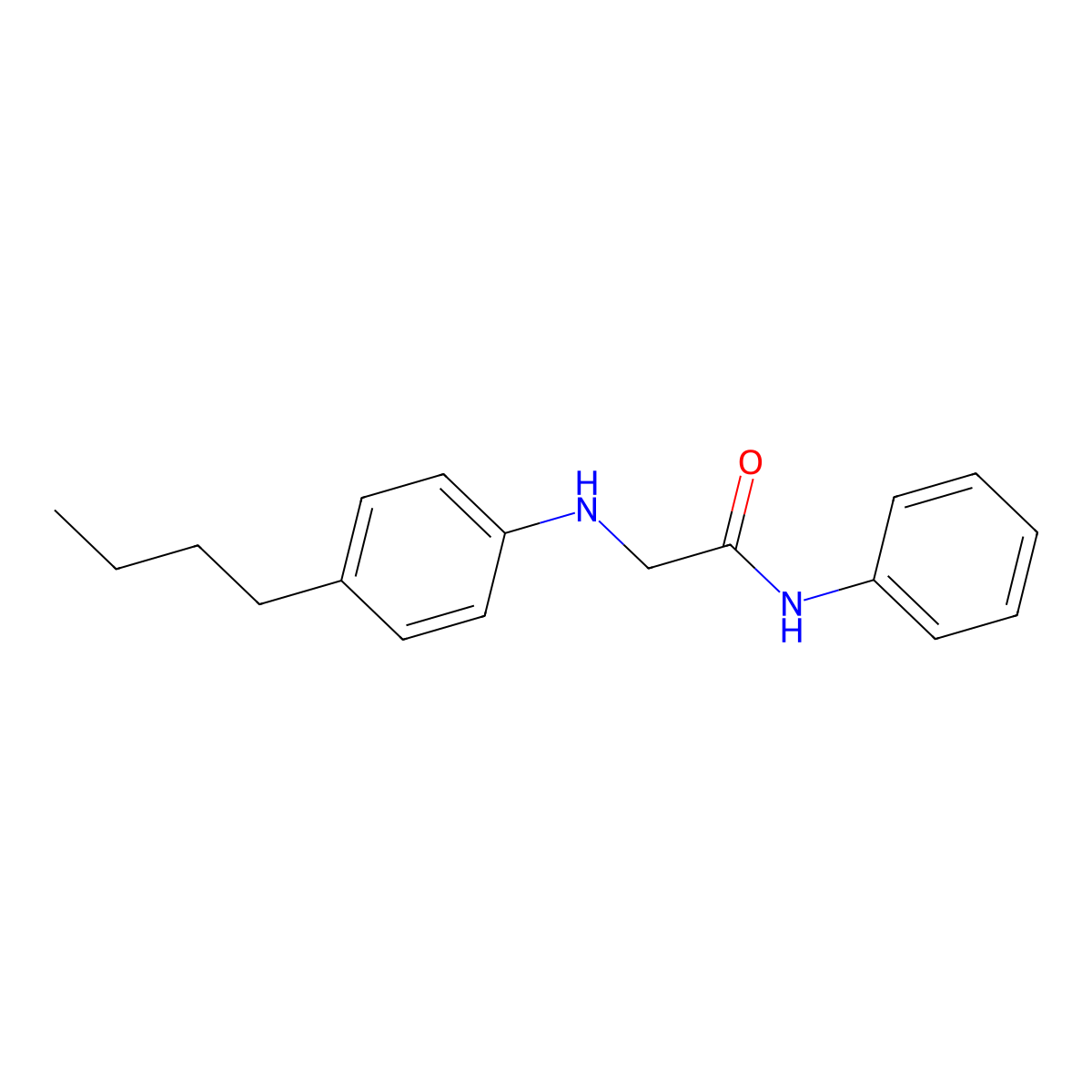 2-[(4-butylphenyl)amino]-N-phenylacetamide molecular structure, CAS 457926-85-1