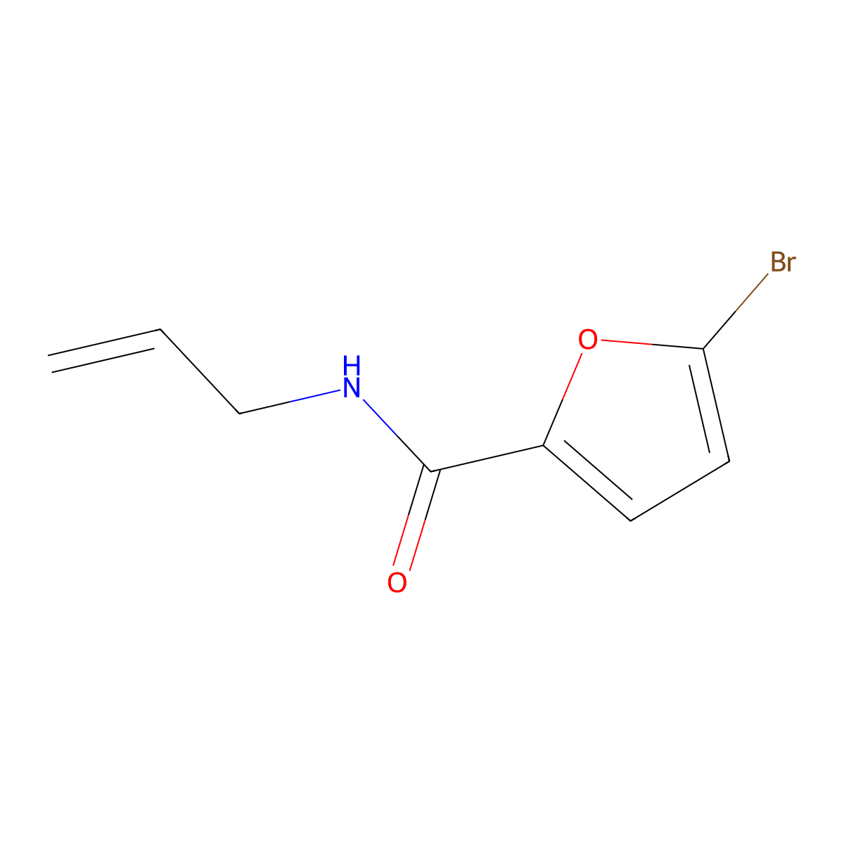N-Allyl-5-bromo-2-furamide molecular structure, CAS 457938-24-8