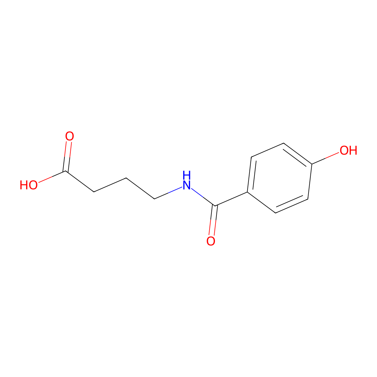 4-[(4-Hydroxybenzoyl)amino]butanoic acid molecular structure, CAS 457942-40-4