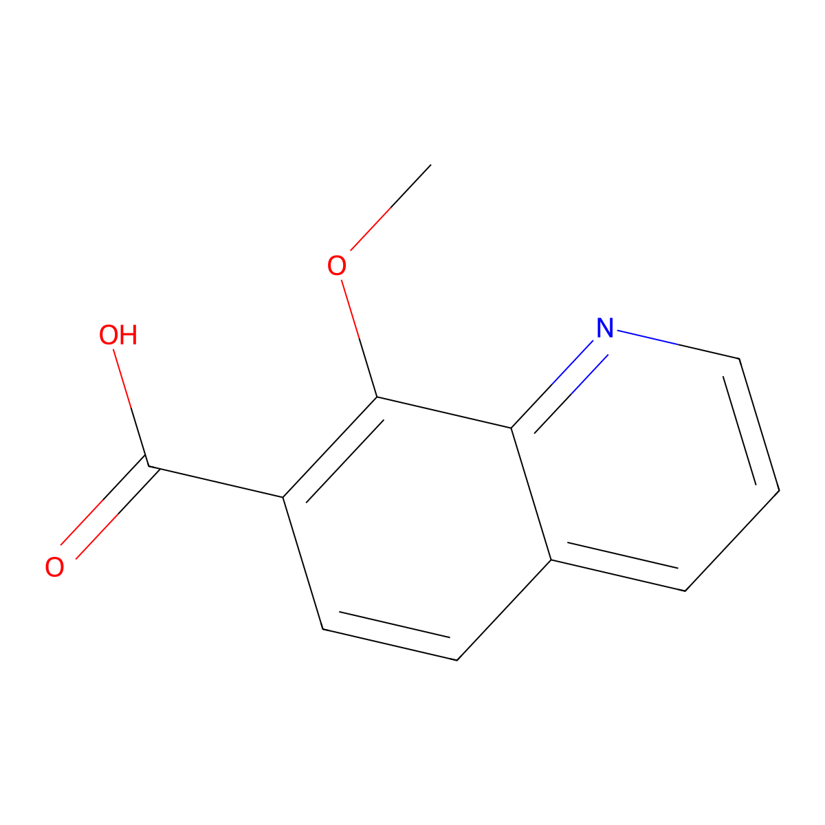 8-Methoxyquinoline-7-carboxylic acid molecular structure, CAS 457948-35-5