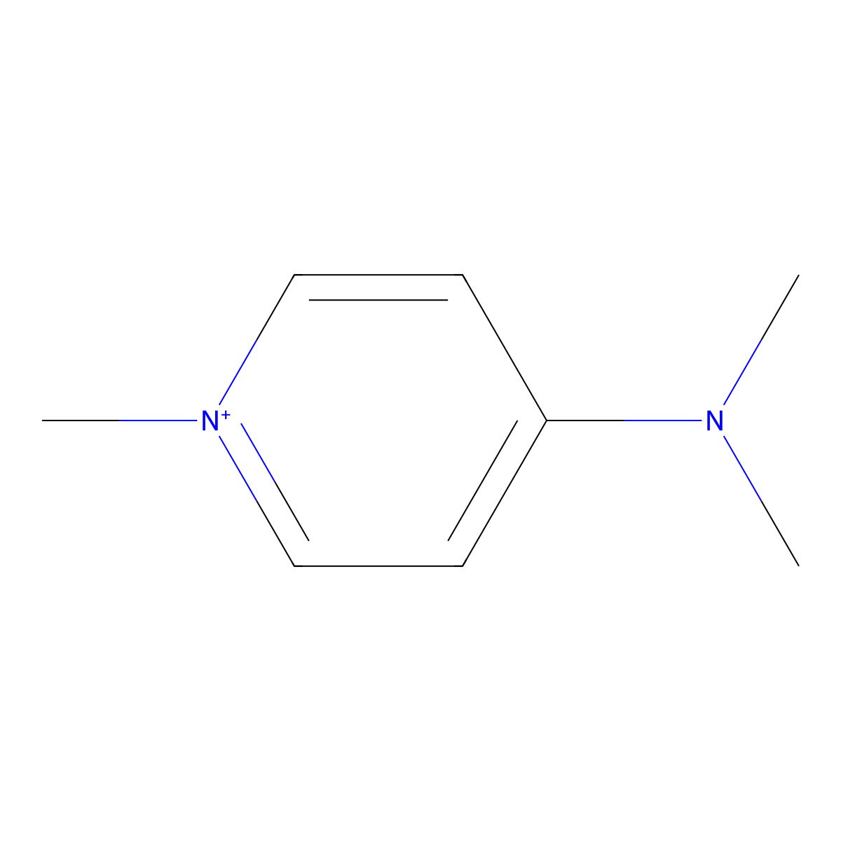 Pyridinium, 4-(dimethylamino)-1-methyl- molecular structure, CAS 45795-83-3