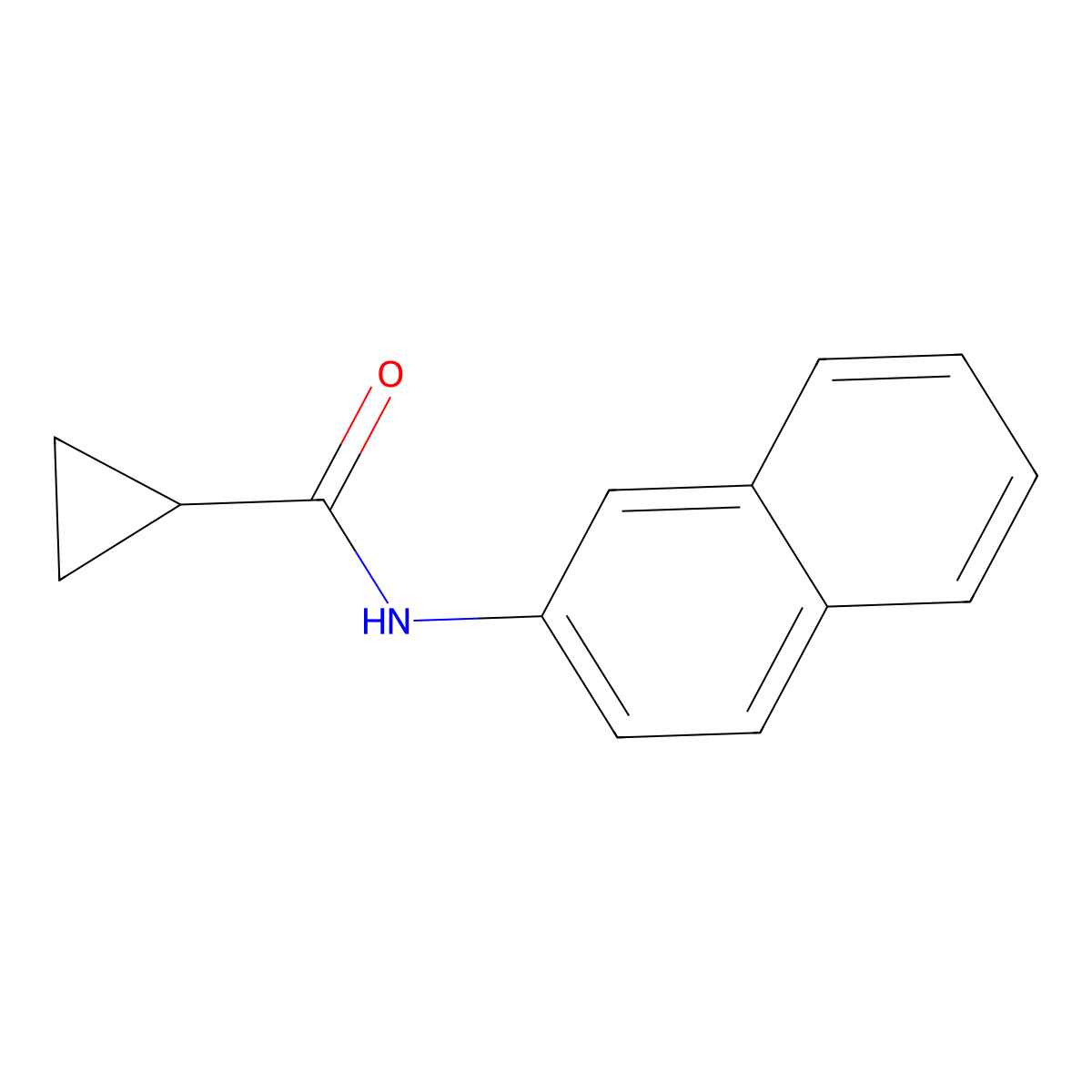 N-(2-naphthyl)cyclopropanecarboxamide molecular structure, CAS 457957-54-9