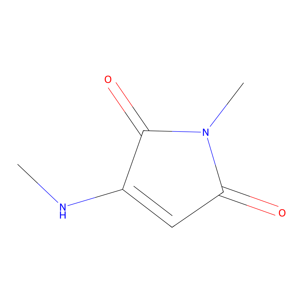 1-methyl-3-(methylamino)-1H-pyrrole-2,5-dione molecular structure, CAS 457959-68-1