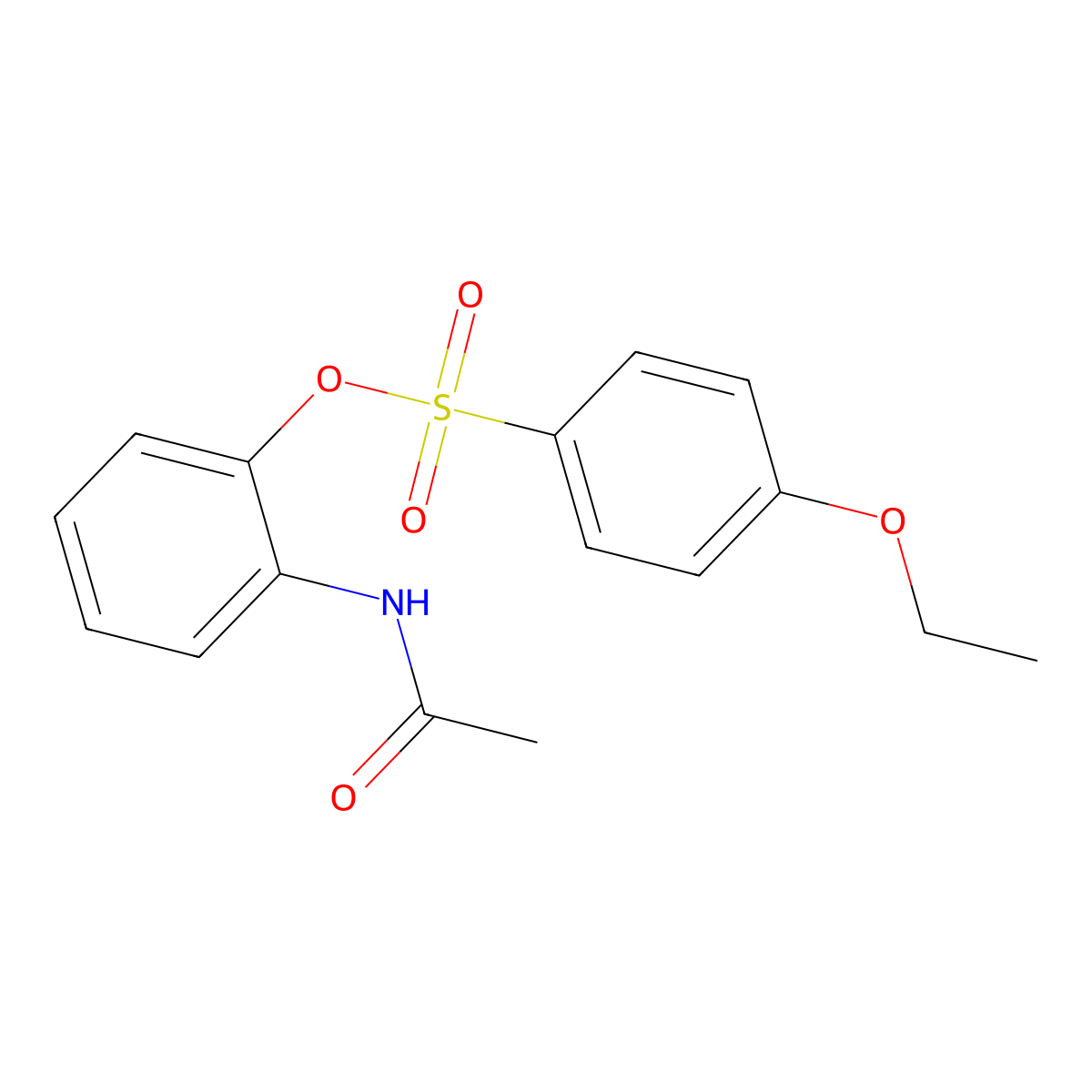 2-(Acetylamino)phenyl 4-ethoxybenzenesulfonate molecular structure, CAS 457961-32-9