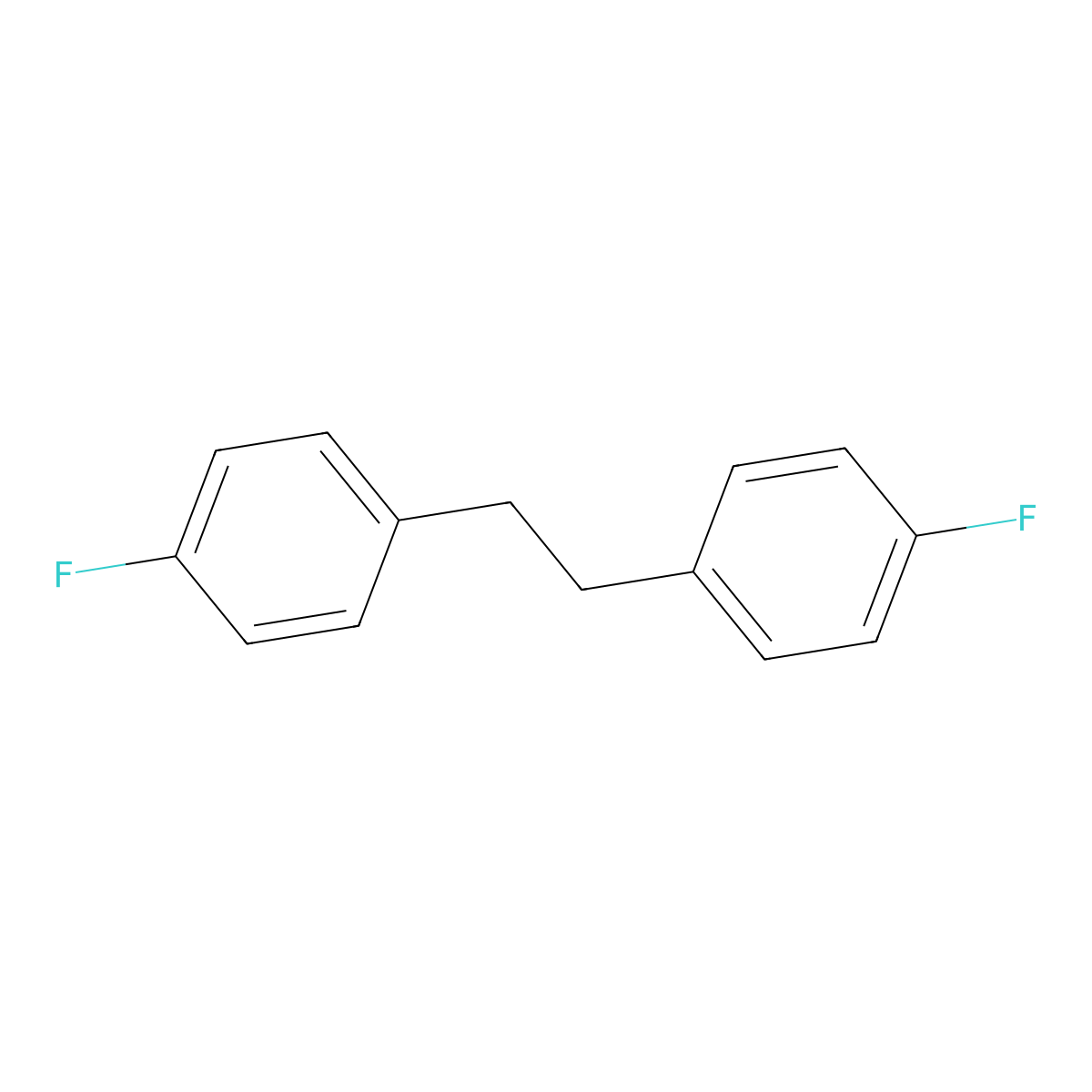 1,2-Bis(4-fluorophenyl)ethane molecular structure, CAS 458-76-4