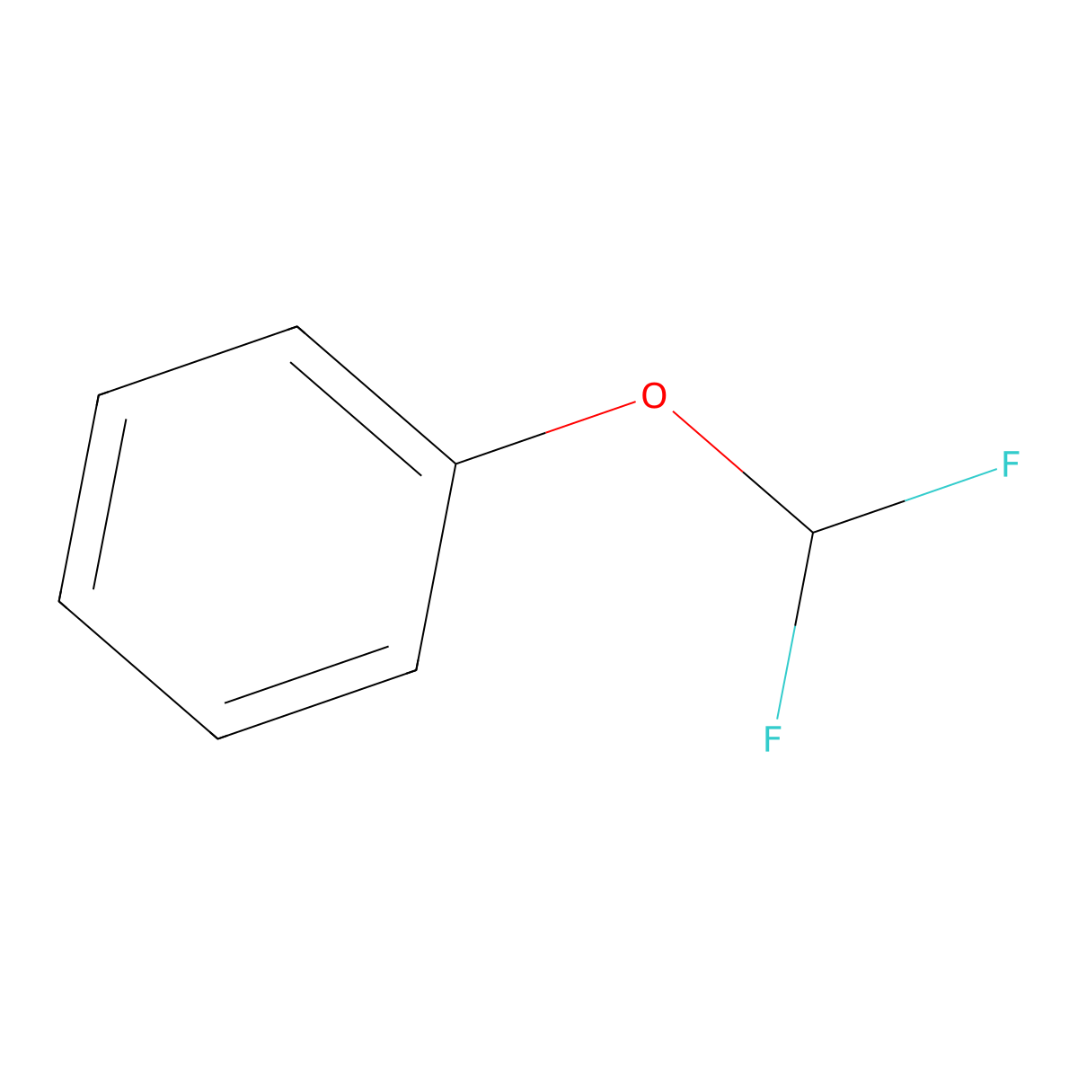 (Difluoromethoxy)benzene molecular structure, CAS 458-92-4