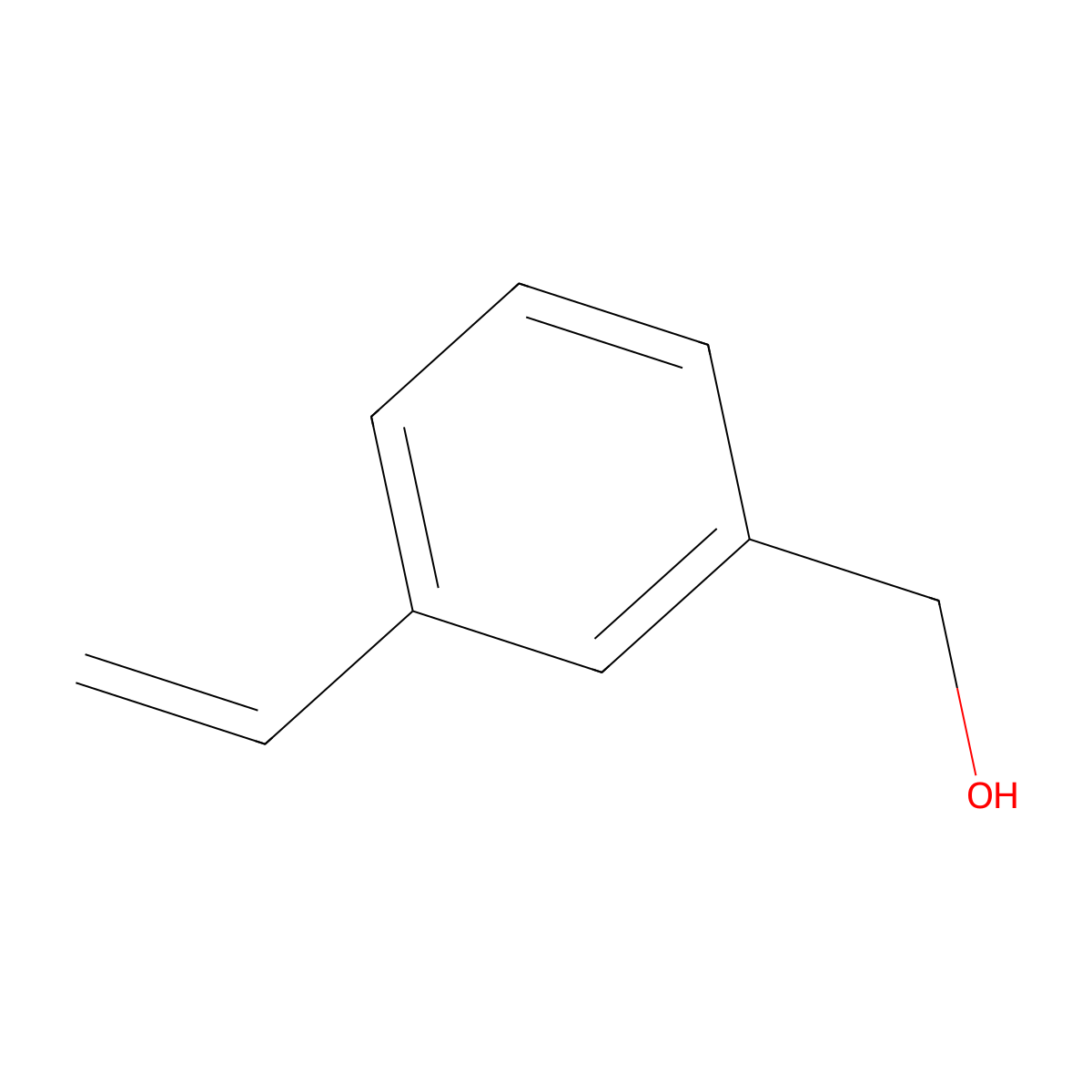 3-Ethenylbenzyl alcohol molecular structure, CAS 45804-94-2