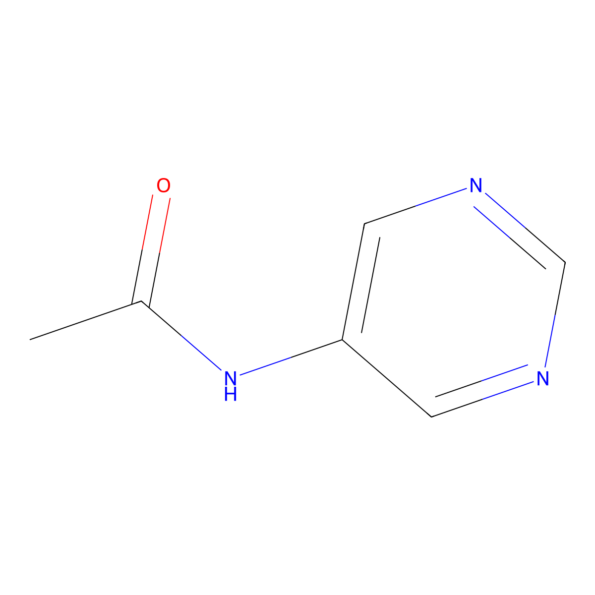 N-(pyrimidin-5-yl)acetamide molecular structure, CAS 45810-14-8